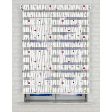 BRIGHTCOVER Renkli Kalpler Baskılı Zebra Perde - Bebek Odası Perdesi, Kız Çocuk Odası Perdesi, Genç Odası Perde | Kokusuz Mürekkeple Basılmış  Zebra Perdeler ile Sende Tarzını Yansıt! | 1 Dakikada Pratik Montaj