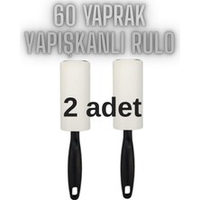 Romingo Tüy Toplayıcı Rulo 2 Adet Yapışkanlı Rulo 60 Yaprak Rulo