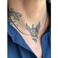 CAPO By Aytaç Yamaç Italyan Yılan Model Paslanmaz Çelik Kolye Uzunluk 55CM