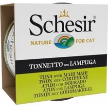 Üreticiniz Schesir Ton Balıklı ve Lambukalı Jöleli Konserve Yetişkin Kedi Maması 1 Adet 85 gr