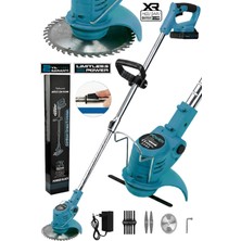 Power Black Ultra Güçlü 21 V Şarjlı Tırpan Xr Li-Ion 21V. 1500MAH (Çift Akü) Yüksüz Hız: 6000R/MIN.