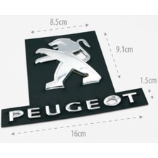 Universal Peugeot Bagaj Yazı + Amblem - (Partner Tepee Uyumlu) (08-) 9678113880