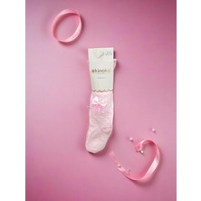 Ekinoks Inci Kurdeleli Dikişsiz Koton Kız Çocuk Külotlu Çorap - RYZEÇ016 - Pembe - 3 - 4 Yaş Pembe