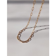 CAPO By Aytaç Yamaç Altın Rengi Paslanmaz Çelik Ataç Zincir Kolye Uzunluk 50-55CM