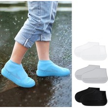 Go İthalat Silikon Ayakkabı Kılıfı Kaymaz Su Kir Geçirmez   L Beden Siyah (5468)