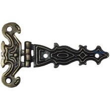 MiraLive Dekoratif, Sac Tek Kuyruklu Menteşe - 40X68 Mm, Küçük, Antik, 1 Adet