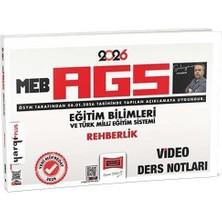 Yargı 2026 Meb-Ags Eğitim Bilimleri Rehberlik Video Ders Notları - Süleyman Koçdemir Yargı Yayınları