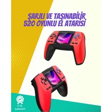 Narnuga P5 Retro Gamepad – Kompakt Tasarım, 520 Oyun, Nostalji Sevenlere Özel
