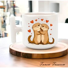 Tanem Bardak Kahve Çay Fincanı Hediye Sevgili Gün 016 - T Kulp Kupa