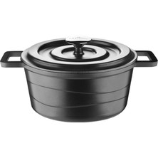 Lavonni 24 cm Döküm Kapaklı Döküm Tencere