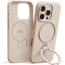 Torras iPhone 16 Pro Max Uyumlu O Stand Spin Silicone Serisi Magsafe Kılıf