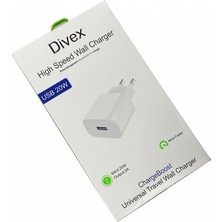 Divex 3A 20W USB Şarj Adaptörü 20W USB Başlık DS-274