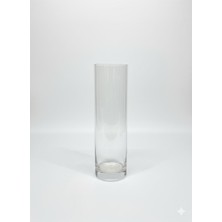Gfsmore Şeffaf Vazo Silindir Uzun 35X10 cm