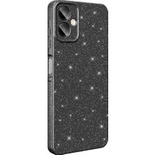 Adige Samsung Galaxy A07 Kılıf Koton Simli Parlak + Ekran Koruyucu
