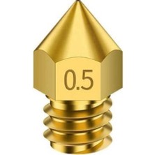 3D Yazıcı-Printer Mk8 0.5mm Pirinç Nozzle