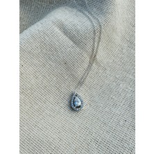 CAPO By Aytaç Yamaç 925 Ayar Gümüş Damla Tek Taş Kadın Kolye