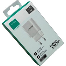 Techson 2.1A 5V USB Tekli Şarj Adaptörü Şarj BAŞLIĞI S10A10