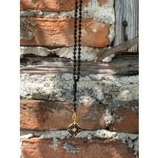 CAPO By Aytaç Yamaç Pusula Kolye Oniks Doğal Taş Denizci Stili Erkek Kolye