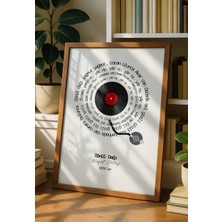 Fuart.Co Neşet Ertaş Gönül Dağı Şarkı Sözleri Dijital Baskı Poster (Çerçevesiz) Tsfu