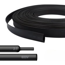 Gwest Woer Isı Ile Daralan Makaron Siyah Çap:3mm 200 Metre