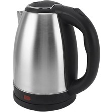 Go İthalat Crown CRW-7102 1500W 1.8 Litre Lüks Çelik Su Isıtıcı Kettle Inox (5468)