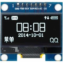 Robotistan 1.3inç OLED Ekran Modülü - 128X64 - Beyaz