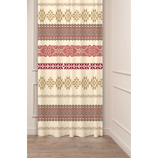 Greendecor Otantik, Anadolu, Etnik,bohem Desenli Özel Tasarım Dijital Baskılı (Tek Kanat) Modern Şık Fon Perde