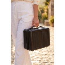 Zeplin Glow Pc Policarbon Makyaj Çantası & El Valizi Siyah