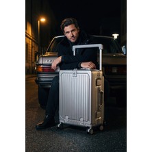 Zeplin Bold Pc Policarbon Kabin Boy Valiz Silver