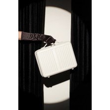 Zeplin Glow Pc Policarbon Makyaj Çantası & El Valizi Beyaz