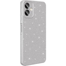 Adige Samsung Galaxy A07 Kılıf Koton Simli Parlak + Ekran Koruyucu