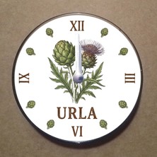 Bsb Urla Temalı Magnet Saat Buzdolabı Süsü Duvar Saati 10,5cm MS2046