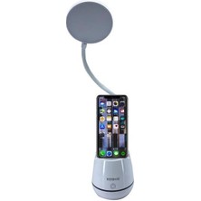 Pazarcan Buffer®kalemlikli Telefon Tutacaklı Şarjlı Dokunmatik 3 Mod Esnek Başlıklı Dimmerli LED Masa Lambas