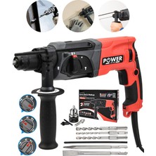 Power Black Profesyonel 850W Darbeli Metal Şanzıman Bakır Sargı Kırıcı Delici Hilti Matkap