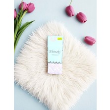 Ekinoks Üçgen Desenli Dikişsiz Koton Kız Çocuk Külotlu Çorap - RYZEÇ017 - Pembe - 0 - 12 Ay Pembe