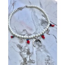 CAPO By Aytaç Yamaç Mercan ve Lapis Taşlı Boho Tarzı Cam Inci Charm Kadın Kolye