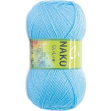 Nako Rekor (5 Adet) 214 Ufuk Mavi Renk El Örgü Ipliği