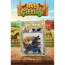 Craftivio 8'li Gerçekçi Oyuncak At Figürleri Seti - Minyatür Çiftlik Hayvanları At Koleksiyonu