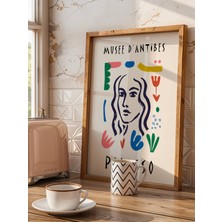 Fuart.Co Picasso Renkli Portre Picasso Sanatı Poster Dijital Baskı Poster (Çerçevesiz) Psfu