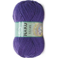 Nako Vizon (5 ADET)10445 Enginar Çiçeği Renk El  Örgü Ipliği