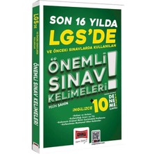 Yargı Lgs De Son 16 Yılda Kullanılan Önemli Ingilizce Sınav Kelimeleri (10 Deneme Ilaveli) Yargı Yayınları