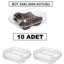 Bayev 10 Adet Bot Saklama Kutusu Maxi Boy Ayakkabı Saklama Kutusu Kışlık Ayakkabılık Düzenleyici