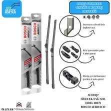 Audi Q7 (2015-2017) Ön Sağ-Sol Silecek Bosch Aeron Eco 700MM/500MM