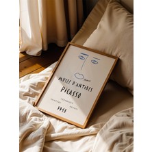 Fuart.Co Picasso Mavi Hatlar Picasso Sanatı Poster Dijital Baskı Poster (Çerçevesiz) Psfu