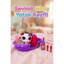 Craftivio Sevimli Miniş Köpek ve Yatak Odası Oyun Seti - Aksesuarlı Figür Oyuncak