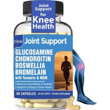 Clear Glucosamine Chondroitin Msm Turmeric Bromelain Boswellia Joint Support Takviye Edici Gıda