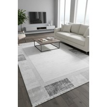 Halı Sepeti Enti Nita 1201 Gri Hav Toz Vermez Kolay Temizlenen Salon Halısı Yolluk Koridor Halısı