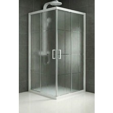 Durul Duşakabin Kare Beyaz 5mm Karomat Desen Yükseklik 190CM