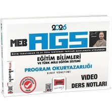 Yargı 2026 Meb-Ags Eğitim Bilimleri Program Okuryazarlığı Sınıf Yönetimi Video Ders Notları - Umut Gürpınar Yargı Yayınları