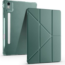 Ceponya Lenovo Idea Tab Pro 12.7 TB-373FU Tablet Kılıf Kalem Bölmeli Standlı Lüx Smart Cover